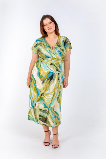 Plus Size Κρουαζέ Φόρεμα | Agate