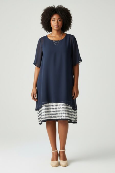 Φόρεμα με παγιέτες στο τελείωμα Verano