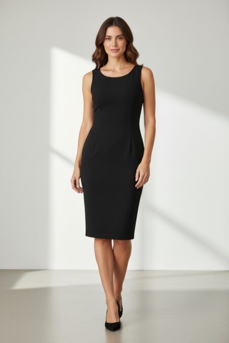 Μαύρο αμάνικο φόρεμα Encanto