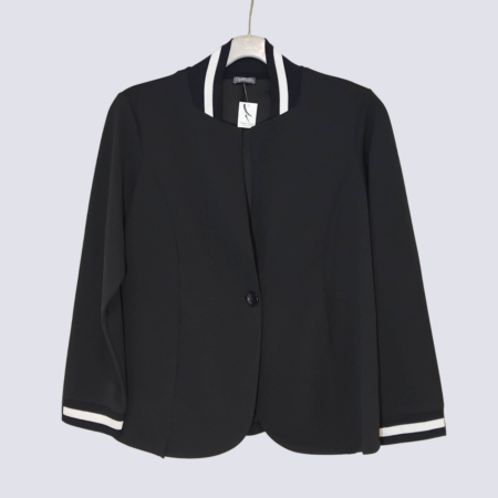 Σακάκι κουμπωτό με λευκό ρέλι / Tuli